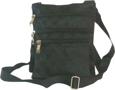 Amafhh Girls Casual Black Canvas Sling Bag