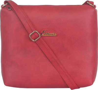 

Esbeda Women Casual Red Leatherette Sling Bag