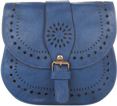 

Dice Girls Casual Blue PU Sling Bag