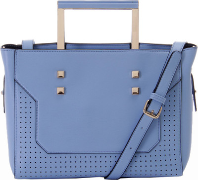 GLAM DIVA Women Formal Blue PU Hand-held Bag