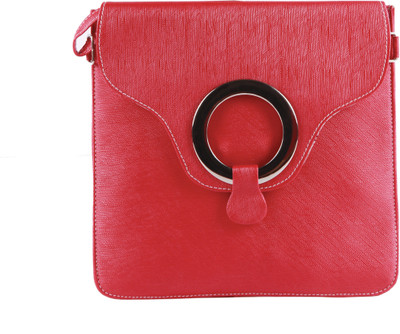 

Alexa India Girls Casual Red Rexine Sling Bag