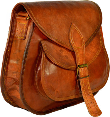 

Adimani Women Formal Brown Genuine Leather Sling Bag