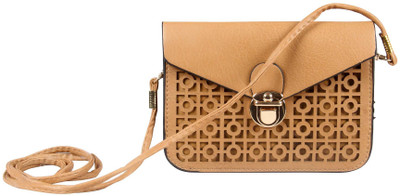 

Harp Women Casual Beige Leatherette Sling Bag