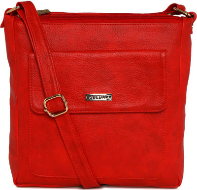 

Esbeda Women Casual Red PU Sling Bag