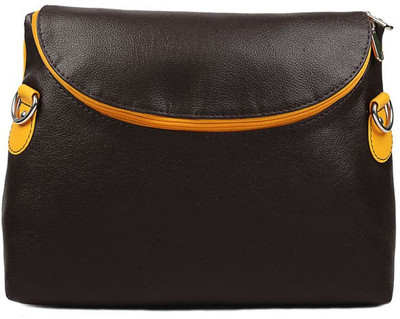 

Bagsy Malone Women Casual Brown PU Sling Bag