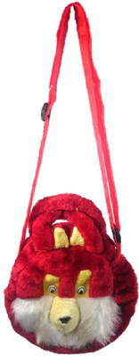 

Addyz Girls Casual Red Velvet Sling Bag