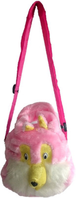 

Addyz Girls Casual Pink Velvet Sling Bag