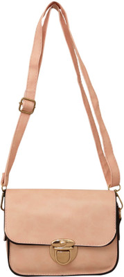 

Heels & Handles Women Casual Beige Leatherette Sling Bag