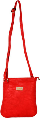 

H2Desence Women Casual Red Leatherette Sling Bag