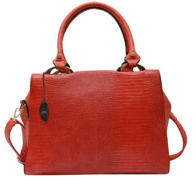 

Pepgirls Girls Casual Red Leatherette Hand-held Bag