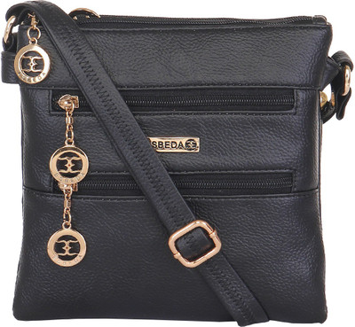 

Esbeda Women Casual Black Leatherette Sling Bag