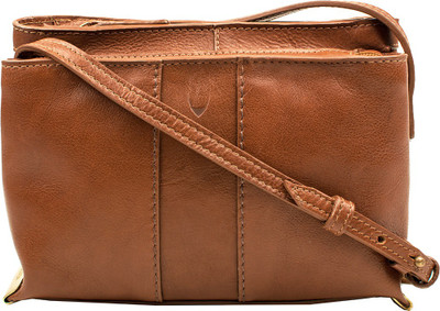 

Hidesign Women Formal Tan Genuine Leather Sling Bag