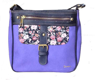 

SWEERA Women Casual Purple PU Sling Bag