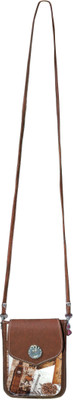 

Bagathon India Girls Casual Brown Canvas Sling Bag
