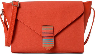 

Baggit Women Orange PU Sling Bag