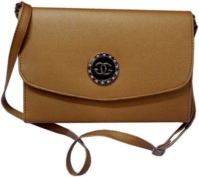 

Navaksha Women Brown PU Sling Bag
