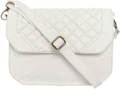 

Flying Berry Women Casual White PU Sling Bag