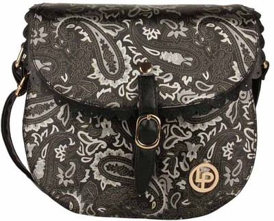 

Lino Perros Women Casual Black PU Sling Bag