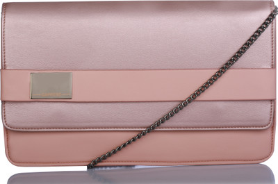 

Caprese Women Evening/Party Pink Leatherette Sling Bag