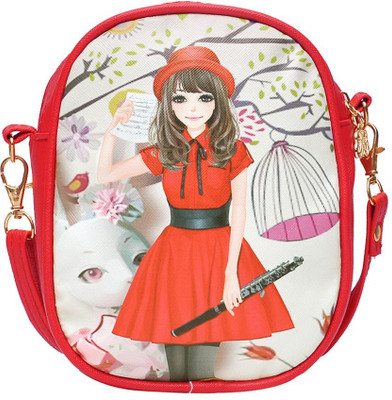 

Hawai Women Casual Red PU Sling Bag