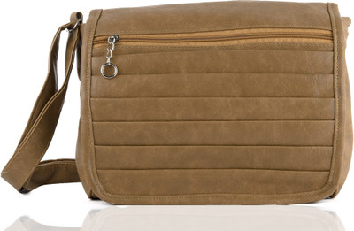 

Igypsy Women Formal Khaki Leatherette Sling Bag