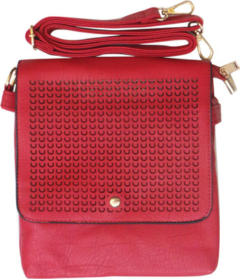 

Bhamini Women Red PU Sling Bag