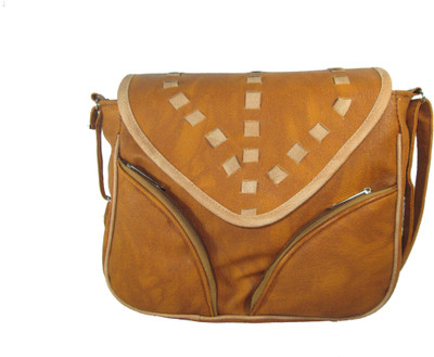 

Raju purse collection Women Casual Tan PU Sling Bag
