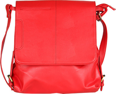 

Alessia Women Casual Red Leatherette Sling Bag