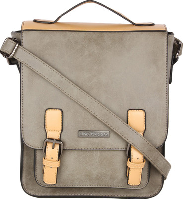 

Lino Perros Women Casual Khaki Leatherette Sling Bag