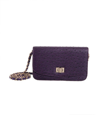 

Peaubella Women Evening/Party Purple PU Sling Bag
