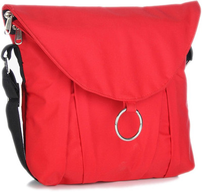 

Home Heart Girls Casual Red PU Sling Bag