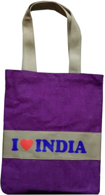

LEAF Women Casual Purple Canvas Tote