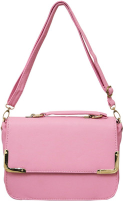 

Heels & Handles Women Formal Pink Leatherette Sling Bag