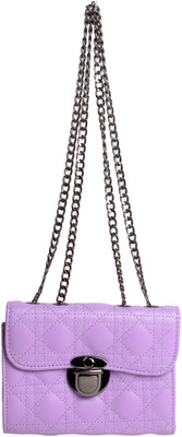 

Reedra Women Evening/Party Purple PU Sling Bag