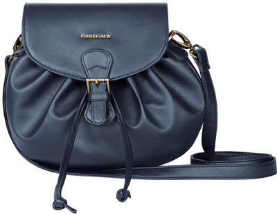 

Fastrack Women Casual Blue PU Sling Bag