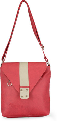 

Bags Craze Women Formal Red PU Sling Bag