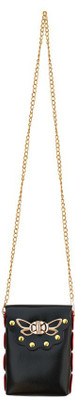 

MOOI-ZAK Girls Evening/Party Black PU Sling Bag