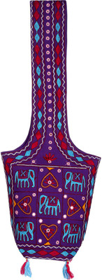 

Rajrang Women Casual Purple, Blue, Maroon Cotton Sling Bag, Blue;maroon;purple