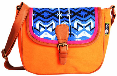 

Kanvas Katha Women Casual Multicolor Canvas Sling Bag