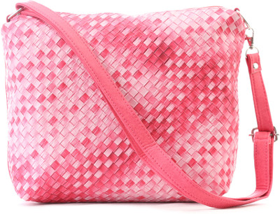 

Felicita Women Casual Pink PU Sling Bag