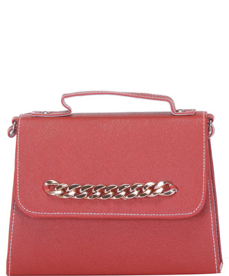 

Skyways Women Casual Maroon Leatherette Sling Bag