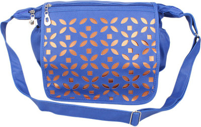 

Lovbird Women Casual Blue PU Sling Bag