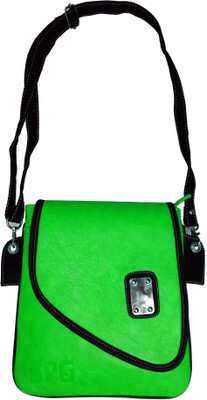 

Surmount Girls Casual Green PU Sling Bag