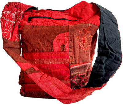

Little India Women Casual Multicolor Cotton Sling Bag