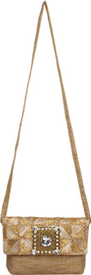 

Art Horizons Women Casual Gold Cotton Sling Bag