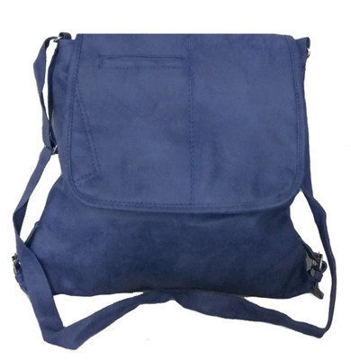 

Craveforit Girls Casual Blue PU Sling Bag