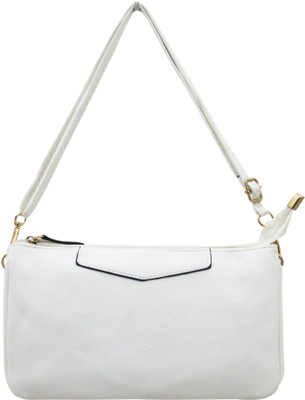 

Heels & Handles Women Casual White PU Sling Bag