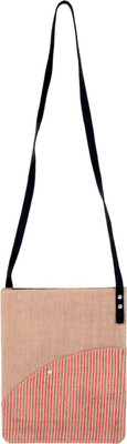 

Natural Furnish Girls Casual Multicolor Jute Sling Bag