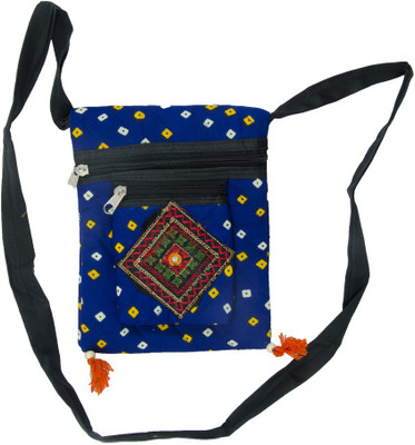 

Ratash.com Women Casual Blue Cotton Shoulder Bag