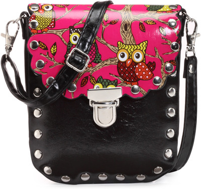 

Bags Craze Women Formal Black PU Sling Bag